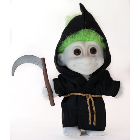 Russ Berrie My Lucky Grim Reaper Troll Doll