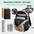 thumbnail image 4 of KUIFORTI Reading Capybara Kids Backpack Boys Girls Bookbag Durable Polyester School Bag with Laptop Compartment Back to School Gifts, 4 of 7