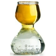 QUAFFER Double Bubble Layered PLASTIC Shot Glass – Clear Chaser Shot Glass Jigger for Smooth Tasty Shots – Fun Unique Split Shot Glasses Barware (Set of 12)