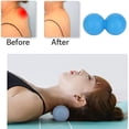 thumbnail image 3 of Peanut massage ball, used for muscle fascia release, pain point therapy, muscle pain relief massagerblue, 3 of 4