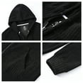 thumbnail image 3 of Zip Up Hoodies for Men Casual Lightweight Hoodie Full Zip Sweatshirt Casual Jacket Coat Black L, 3 of 6