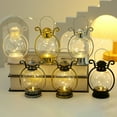 thumbnail image 2 of 1Pcs Small Lanterns with LED Candle Lanterns Decorative for Wedding Christmas Tables Decorations, 2 of 9