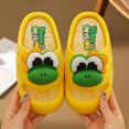 thumbnail image 4 of Liyamei Summer Girls' Large Sized Rabbit Dinosaur Pattern Flip Flops For Children Suitable For Indoor And Outdoor Wear Cute Girls' Soft Soled Ladies' Flip Flops Yellow 6.5-7 Years, 4 of 5