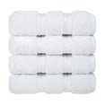 thumbnail image 5 of American Soft Linen Luxury 4 Piece Washcloth Set, 100% Cotton Turkish Washrags and Washcloths, White, 5 of 6
