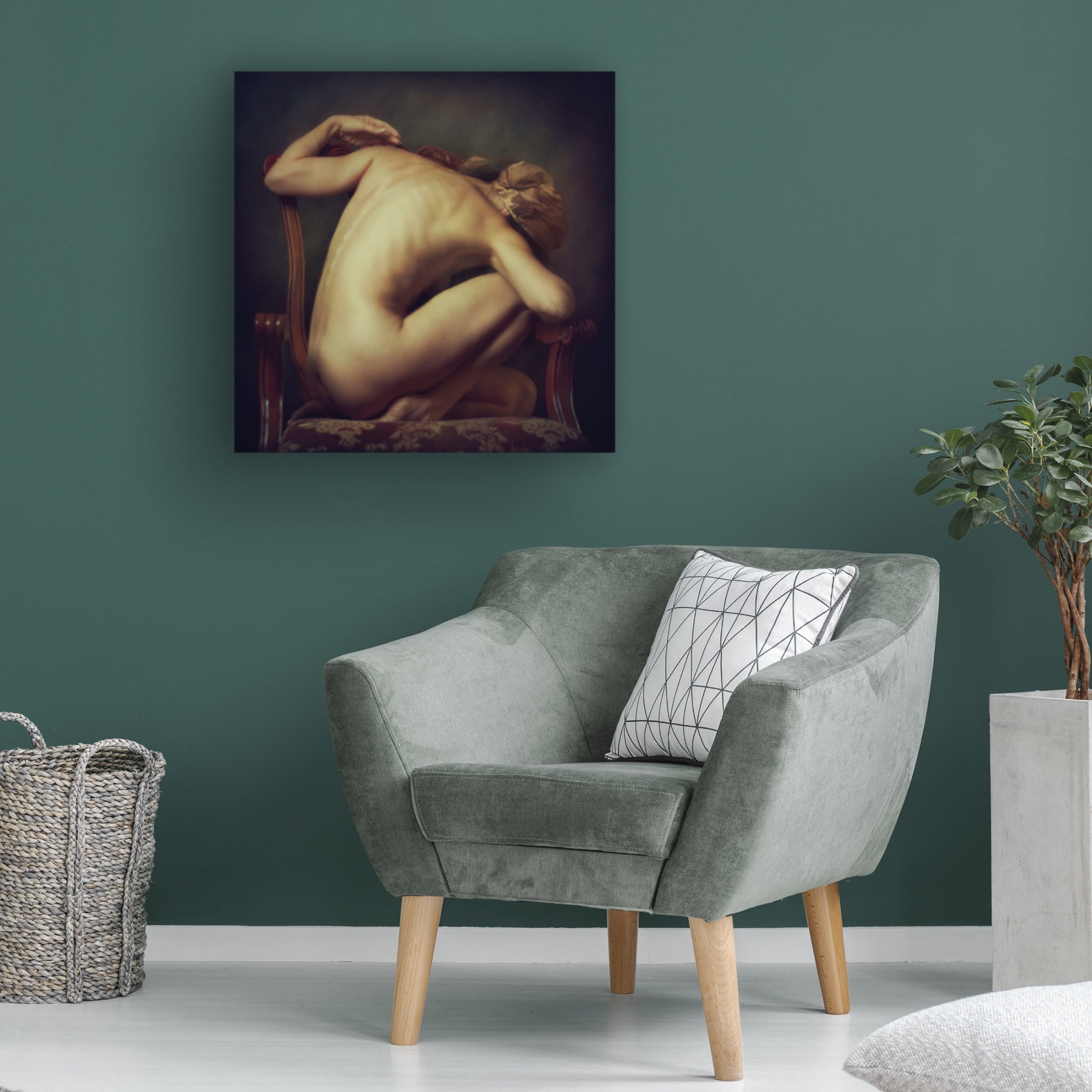 Zachar Rise 'Athletic model' Canvas Art