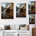 thumbnail image 4 of Designart "Pirate Ship Concealed In A Tropical Harbor I" Pirate Floater Framed Canvas Art Print, 4 of 5