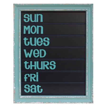 Framed Chalkboard Weekly Calendar - Walmart.com