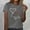 Gray, variant on Sakmal Short Sleeve Ladies Tops Under $10 Pink Love Heart Crew Neck T-Shirts Womens T Shirts