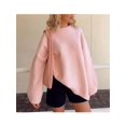 thumbnail image 2 of Women Autumn Winter Knit Sweater Long Sleeve Crew Neck Oversized Sweatshirts Casual Knitwear, 2 of 5