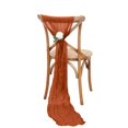 thumbnail image 6 of Efavormart 5 Pack | Terracotta Gauze Cheesecloth Boho Chair Sashes - 16" X 88", 6 of 11