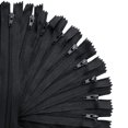 thumbnail image 2 of Cremalleras de nailon KGS para manualidades de costura | Tamaño: 15 pulgadas | Color: Negro | 20 piezas por paquete | Cremalleras de nailon n.º 3 de un solo color para hacer bolsas, fundas de almohada, 2 of 5