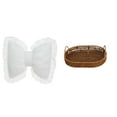 thumbnail image 1 of Cojín con lazo bonito,Almohada con forma de lazo,bonito cojín decorativo con lazo,Funda de almohada con lazo suave y cómodo adorno,Bandeja de almacenamiento tejida a mano,Bandeja para servir, 1 of 8