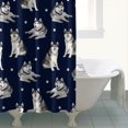 thumbnail image 4 of Siberian Husky Shower Curtain 72"x72" ,Bathroom Decorative Shower Curtains Set with 12 Hooks,Modern Waterproof Washable Shower Curtain, 4 of 6