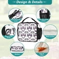 thumbnail image 3 of ALAZA Purple Butterfly Lunch Box Insulated Lunch Bag Cooler Tote with Shoulder Strap, 3 of 7