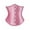 Pink, variant on Stichou Womens Corset Underbust Lace up Boned Brocade Waist Training Plus Size White 5XL
