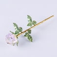 thumbnail image 3 of Rosa de cristal Graceful Crystal Rose Ornament Día De La Madre Aniversario Coleccionable Diamante Pink Rosado Magideal Rosa de cristal, 3 of 7