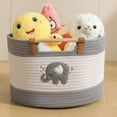 thumbnail image 1 of Cestas de Almacenamiento de Cuerda de Algodón Tidelit para Animales de Peluche de Niños, 1 of 9