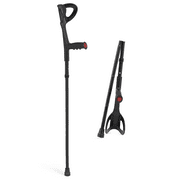 monicare Forearm Crutches with Non-slip Rubber, Folding Crutches, Adult Crutches Adjustable, 40.5''-42.5''