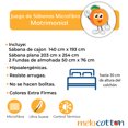 thumbnail image 4 of Juego de Sábana de Microfibra Matrimonial Melocotton Azteca, 4 of 4