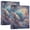 Butterfly Planet Starry Sky, variant on Haosy Hardcover 3 Ring Binder 1.5 Inch Ring Decorative Binder Organizer for Home School Office, Golden Light in Clouds