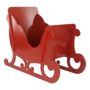 Holiday Time Christmas 23 inch Slotted Red Sleigh, Christmas Outdoor Dcor, Christmas Outdoor Dcor