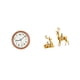 thumbnail image 5 of Reloj de pared decorativo con estatuas de ciervos, material ecológico, apto para oficina, sala de estar, dormitorio y cocina., 5 of 6