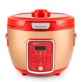 thumbnail image 1 of Cool Touch Rice Cooker with Glass Lid, Food Steamer, Slow Cooker, Multicooker with 11 Preset Functions, Steam Tray, Measuring Cup, Rice Spatula, 20 C, 1 of 6
