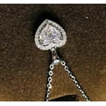 thumbnail image 2 of 2Ct Heart Cut Lab Created Diamond Heart Style Pendant 14K White Gold Plated, 2 of 3