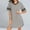 Gray, variant on Abomasnow Women's Nightgown Loose Short Sleeve Sleepshirt Comfy V Neck Nightshirts Casual Cotton Pajamas Dress Sleepwear