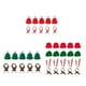 thumbnail image 3 of Yuarrent Juego de 5 sombreros de lana navideños de amplia aplicabilidad para todas las edades, sombreros navideños, sombrero de gnomo en Barra de herramientas rojo+verde, 3 of 6