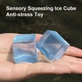 thumbnail image 2 of 10Pcs Ice Cube Squeeze Toys Soft TPR Quick Recovery Flexible Square Cube Pinch Toy Relieve Stress Creative Squishes Block Decompr, 2 of 10