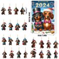 thumbnail image 2 of Matoen12 Christmas Countdown Calendar Christmas Blinds Box Gift Dog Christmas Tree Pendant Blinds Box, 2 of 7
