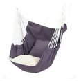 thumbnail image 1 of Hamaca Silla Colgante para Exteriores e Interiores de Algodon con cojin ilios innova Gris oscuro, 1 of 3