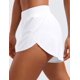 thumbnail image 4 of Shorts CRZ YOGA Cintura Media 10 cm con Abertura Secado Rápido Blanco, 4 of 4