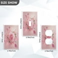 thumbnail image 2 of Light Switch Cover Switch Plate Outlet Cover Plug Cover for Electrical Toggle Switch Pink Rose Pattern, 2 of 6