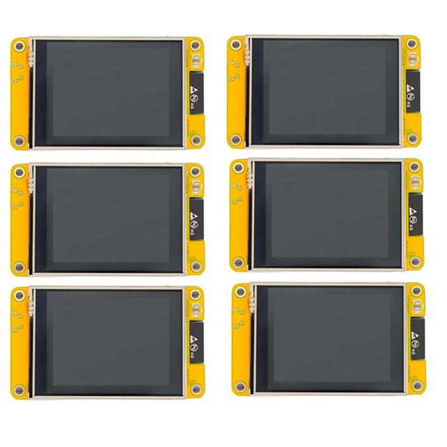 6X NerdMiner V2 Pantalla de 2,8 Pulgadas BTC Solo Lotería Nerd Miner 56KH/S Crypto Solo Mining Machine