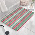 thumbnail image 3 of Red and Green Christmas Pattern Flannel Non Slip Door Rugs,Washable Door Mats Indoor,Decorative Door Mats,Dirt-Resistant and Absorbent Doormat for Entrance,Bedroom,Kitchen,Bathroom,31.5x17in(80x43cm), 3 of 4
