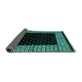 thumbnail image 2 of Ahgly Company Indoor Round Abstract Turquoise Blue Modern Area Rugs, 3' Round, 2 of 4