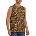 thumbnail image 2 of Pofeuu Picnic Print Men's Muscle T-Shirt, Sleeveless, Muscle Tank, Classic Muscle Tee Top For Men Casual Sleeveless Muscle T-Shirt Trendy Clothes-3X-Large, 2 of 7