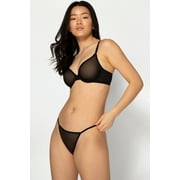 Smart & Sexy Women's Sheer Mesh Demi Underwire Bra, Single and 2-Pack