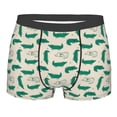 thumbnail image 4 of Goofa Cartoon Crocodile Printed Men's Boxer Briefs Underwear, Moisture-Wicking Underwear, Trunk,Soft and Breathable Cotton Underwear-Small, 4 of 9