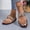 Gold, variant on Shiny Crinkle Fabric Toe Ring Flat Slides Versatile Plus-Size Ethnic Style On Beach Shoes for Summer Sundress & Everyday Wear Red 9.5