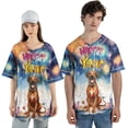 thumbnail image 4 of Happy New Year with Rhodesian Ridgeback Fireworks Holiday Xmas Winter 2025 All Over Print 3D Baseball Shirt Ridgebacks Dog Lover Gifts Softball Sport - 00025, 4 of 6