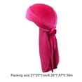 thumbnail image 4 of Diademas de terciopelo Sonducket paquete de 6 gorro de pirata color brillante sombreros Rosa roja, 4 of 5