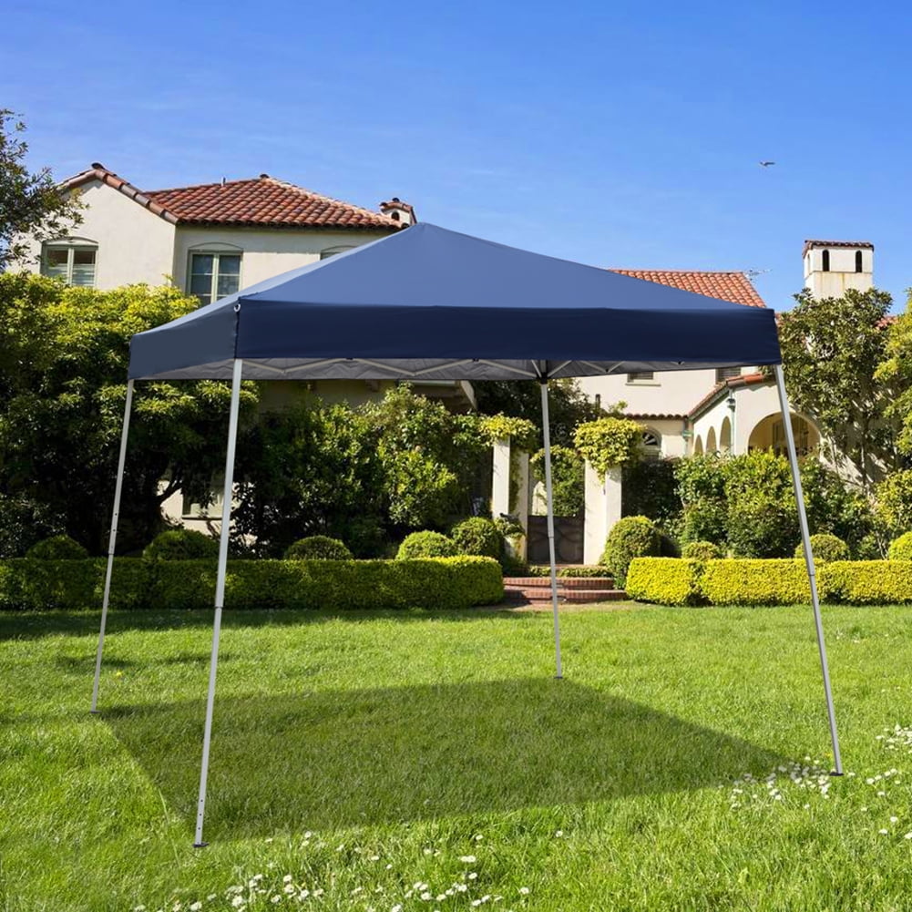 Aimee Lii 118"x118" Canopy Tent Awnings for Decks, Backyard Canopy Gazebo, Awnings for Patio Waterproof, Outdoor Patio Awnings for Party Camping BBQ Events, Blue