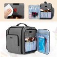 thumbnail image 4 of Bolsa de maquillaje BAFASO, bolsa de cosméticos con 4 bolsas interiores de nailon gris, 4 of 8