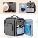 thumbnail image 4 of Bolsa de maquillaje BAFASO, bolsa de cosméticos con 4 bolsas interiores de nailon gris, 4 of 8
