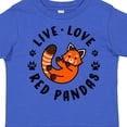 thumbnail image 4 of Inktastic Live Love Red Pandas Boys or Girls Toddler T-Shirt, 4 of 5