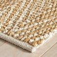 thumbnail image 3 of Dash & Albert Meghan Handwoven Jute Rug, 2' x 3', Ivory/Natural, 3 of 6