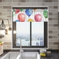 thumbnail image 2 of Balloons Curtain Valances Farmhouse Design Window Treatment Decor Blackout Rod Pocket for Windows Living Room Kitchen 54" x 18", 2 of 5